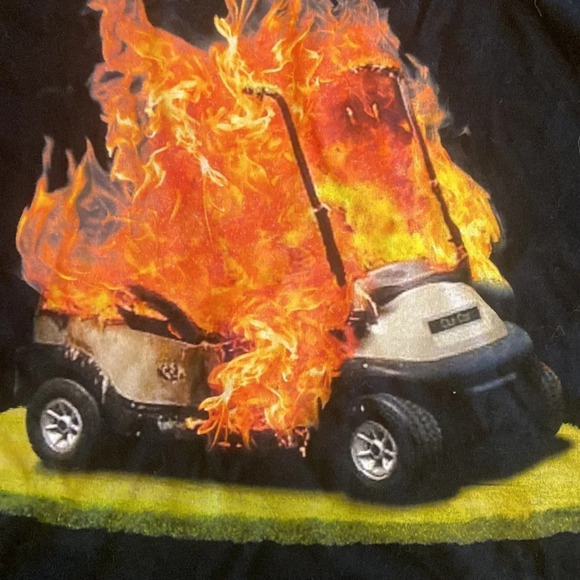 Golfer’s 100% Cotton Golf Cart Tee Shirt Sz XL - Picture 3 of 4